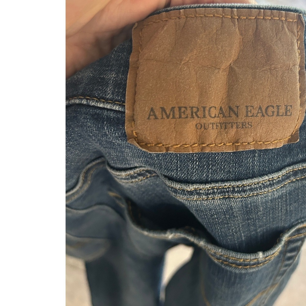 American Eagle Next‎ Level Flex Original Straight Jeans Mens 30x30 Stretch Denim - Picture 5 of 8